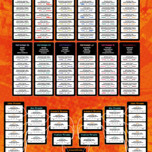 WK Poster A2 Oranje (Staand - 594x420mm)