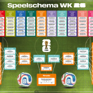 WK Poster A1 Groen (Liggend - 594x840mm)