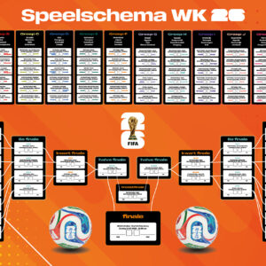 WK Poster A1 Oranje (Liggend - 594x840mm)