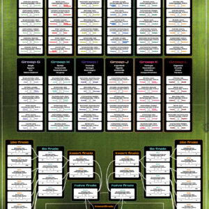 WK Poster A1 Groen (Staand - 840x594mm)